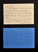 Jacqueline Kennedy Onassis Signed Note & Postcard - Sold for $1,750 on 01-17-2015 (Lot 58).jpg
